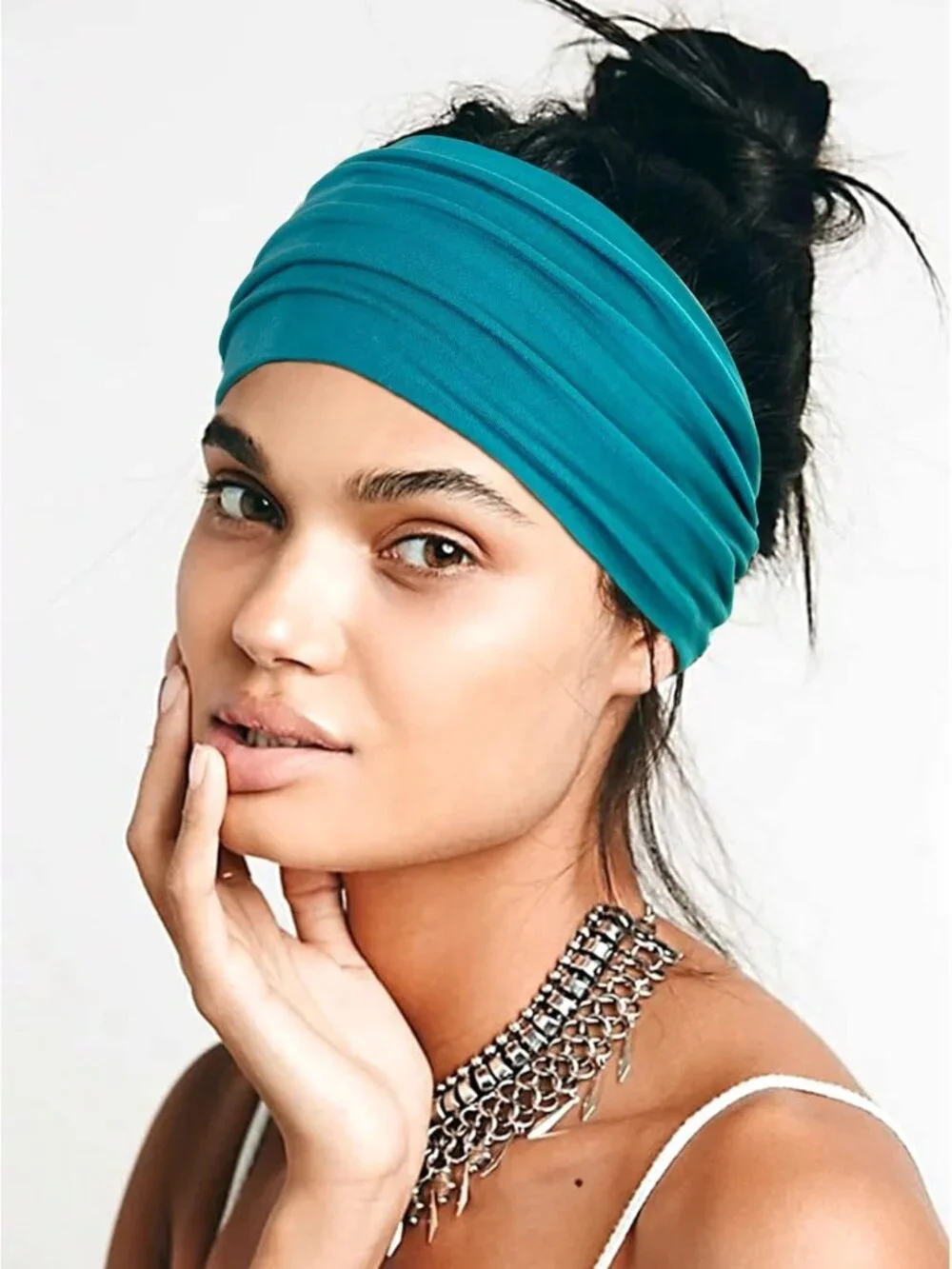 10 PCS Extra Wide Non-Slip Turban Headbands for Women - Stylish Hair Accessories
